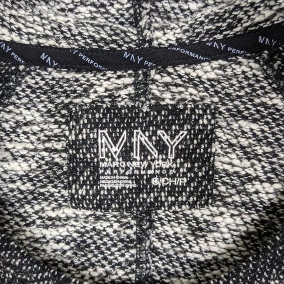 Marc New York Performance Black and White Hooded Pullover Sweatshirt Small - Picture 5 of 9